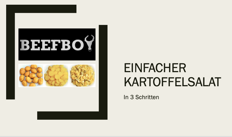 Einfacher Kartoffelsalat ohne Mayonnaise