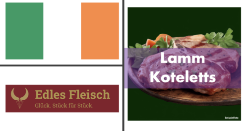 Lammkotelett - Rückenkotelett vom irischen Weidelamm von Edles Fleisch