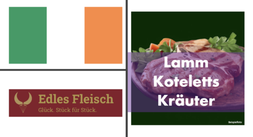 Lammkotelett | Rückenkotelett vom Irischen Weidelamm mit Kräutern der Provence von "Edles Fleisch"